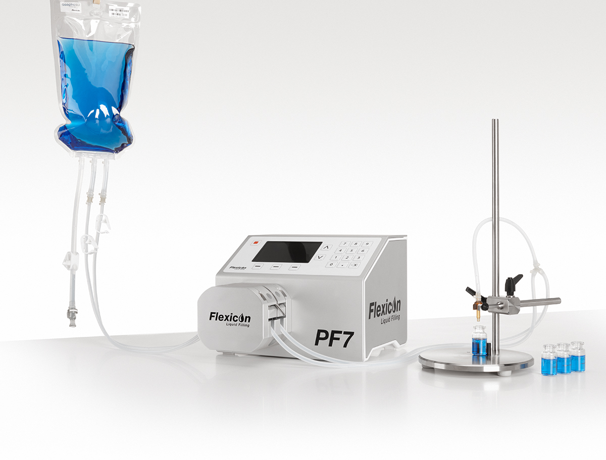 Flexicon PF7 Tabletop Peristaltic Liquid Filling Machine Medical